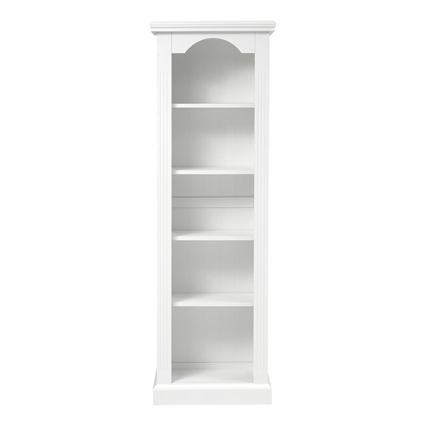 Burford Ivory Tall Slim Bookcase The, Tall Narrow Bookcase White