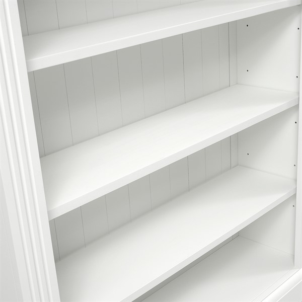 Burford Ivory Wide Bookcase - The Cotswold Company