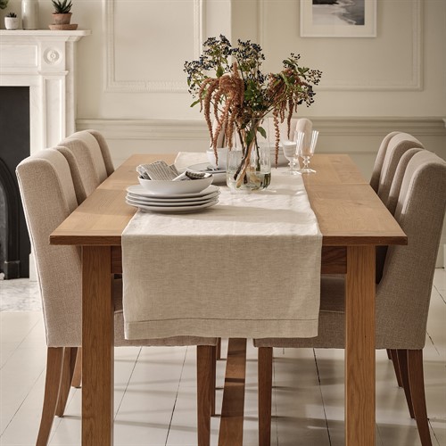 Oakland Rustic Oak 8-12 Seater Extending Dining Table 