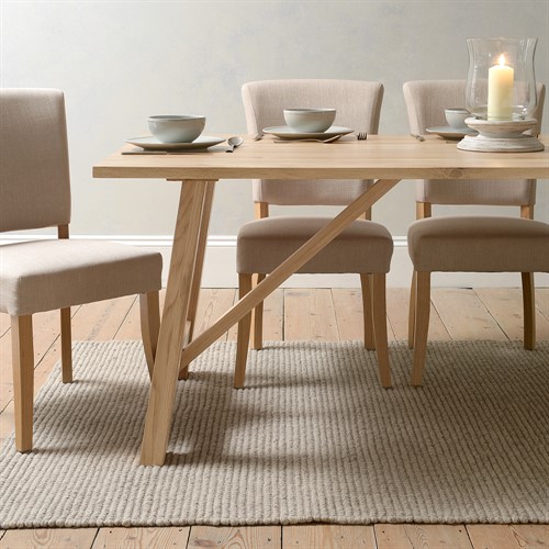 Longborough Oiled Oak 8 Seater Dining Table 
