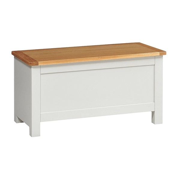 Portland Grey Ottoman Box The Cotswold Company