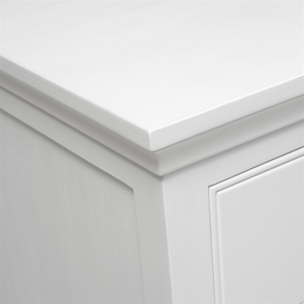 Fairford Soft White 5 Drawer Chest - The Cotswold Company