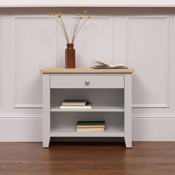 Chester Dove Grey NEW 1 Drawer Jumbo Bedside The Cotswold Company