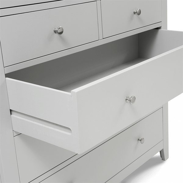 Chester Dove Grey 4 over 3 Large Chest of Drawers - The Cotswold Company