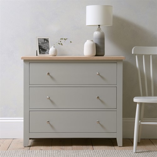 Chester Dove Grey 3 Drawer Chest