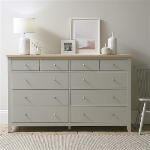 Chester Dove Grey 10 Drawer Chest