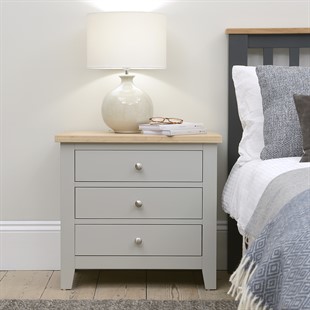 Chester Dove Grey Set of 2 Jumbo Bedside Tables