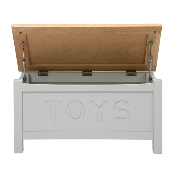 small grey toy box