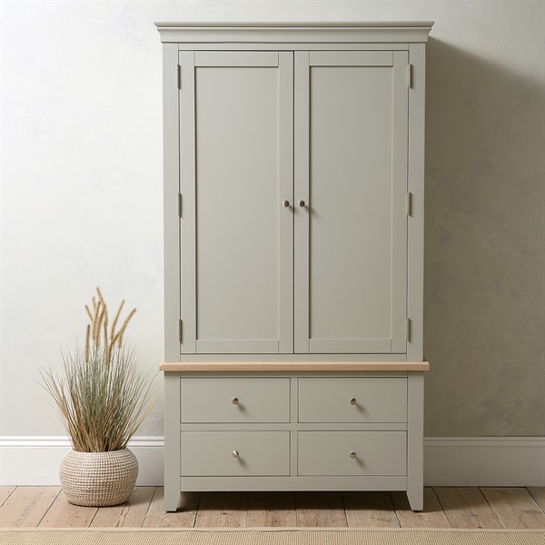 Chester Dove Grey Double Larder - The Cotswold Company