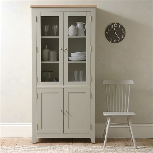 Chester Dove Grey Display Cabinet