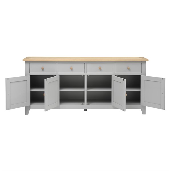 Chester Dove Grey Extra Large Sideboard The Cotswold Company