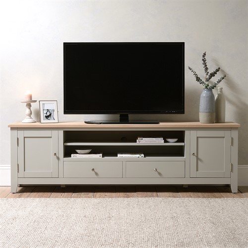 Chester Dove Grey XXL TV Stand up to 90"