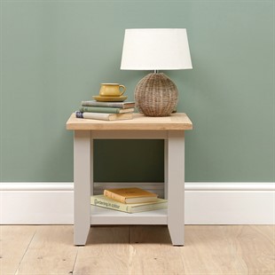 Chester Dove Grey Lamp Table