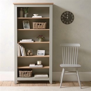 Chester Dove Grey Large Bookcase
