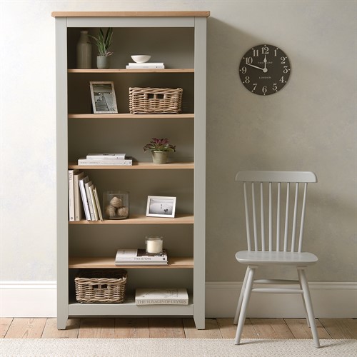 Chester Dove Grey Large Bookcase