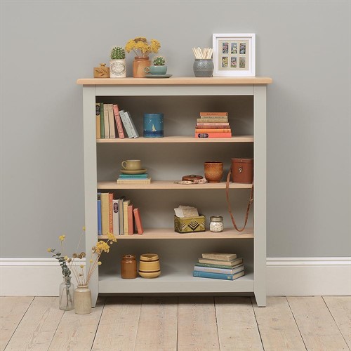 Chester Dove Grey Medium Bookcase