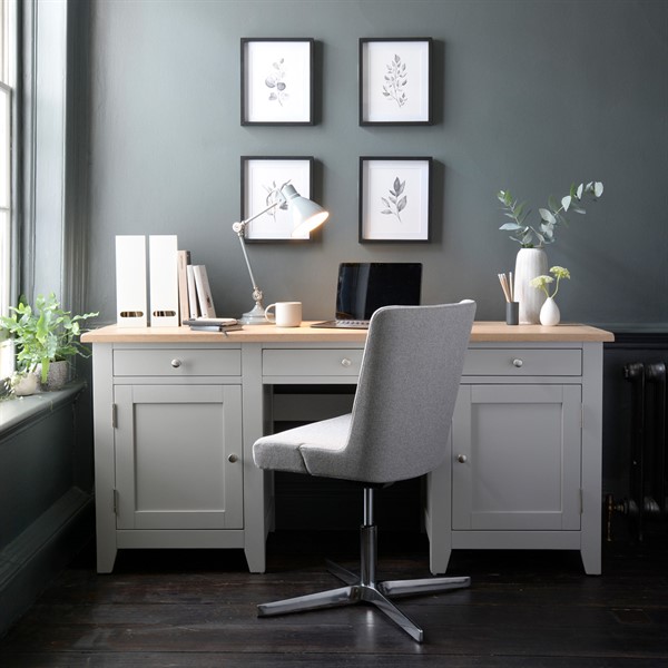 dove grey desk