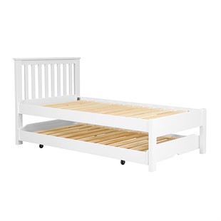 Pensham Pure White Guest Bed and Trundle - White