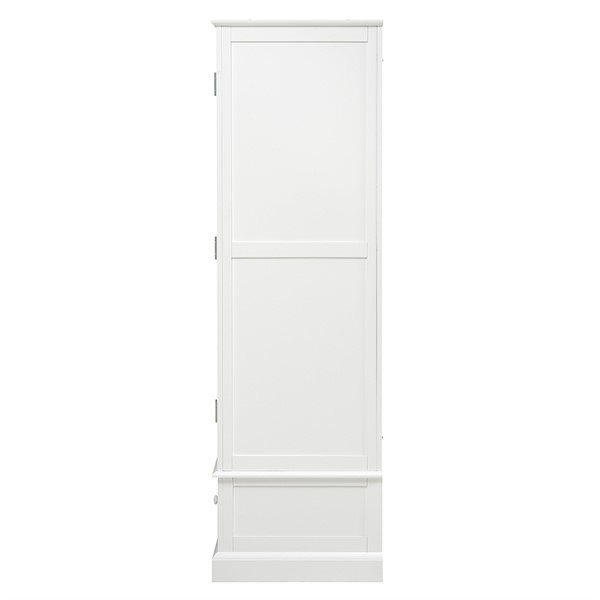 Pensham Pure White Narrow Double Wardrobe - The Cotswold Company