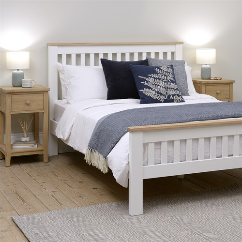 Chester Pure White 4ft 6" Double Bed