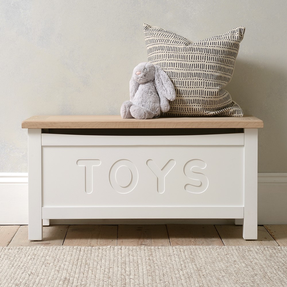 Chester Pure White Toy Box - The Cotswold Company