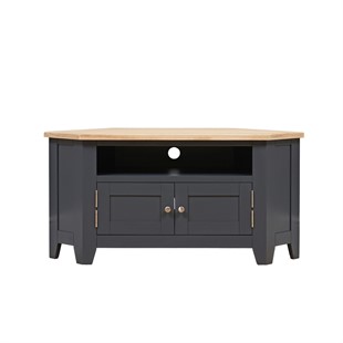 Chester Charcoal Large Corner TV Unit - up to 56"