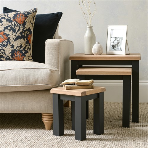 Chester Charcoal Nest Of  3 Tables