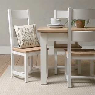 Chester Pure White 4-6 Seater Extending Dining Table