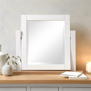 Chester Pure White Dressing Table Mirror