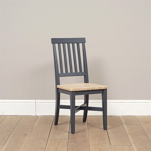 Chester Charcoal NEW Wooden Seat Dining Chair