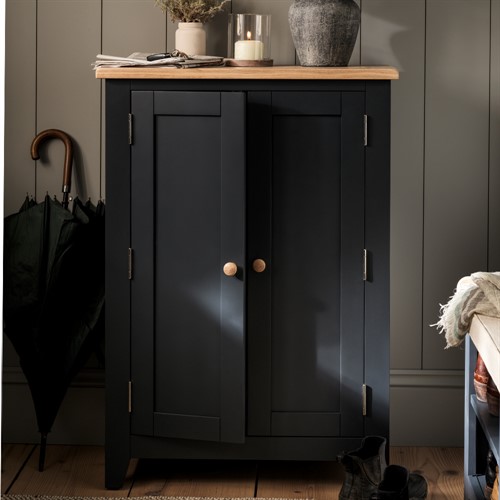 Chester Charcoal Large Shoe Cupboard