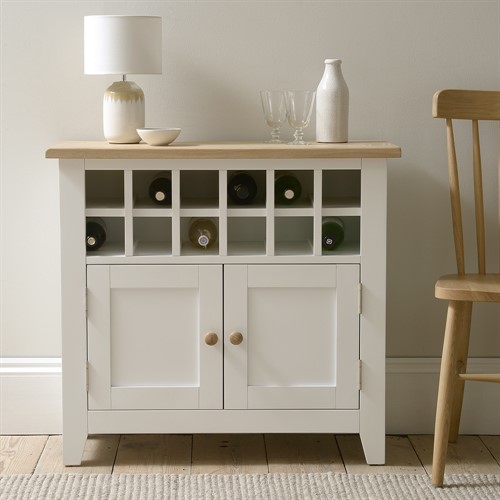 Chester Pure White Drinks Cabinet