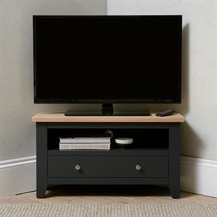 Chester Charcoal Small Corner TV Stand