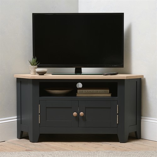 Chester Charcoal Large Corner TV Stand