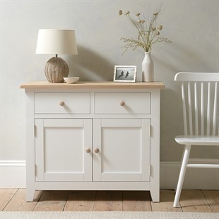 Chester Pure White Small Sideboard