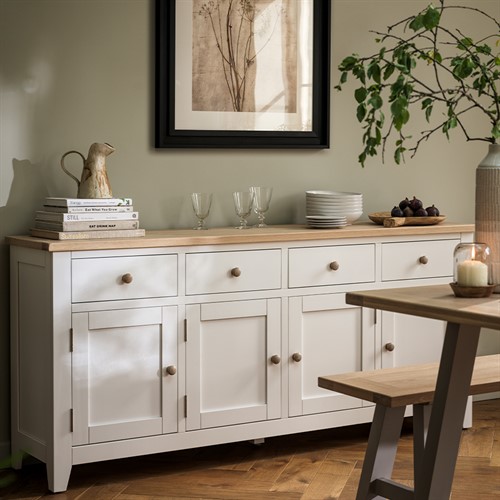 Chester Pure White Extra Large Sideboard