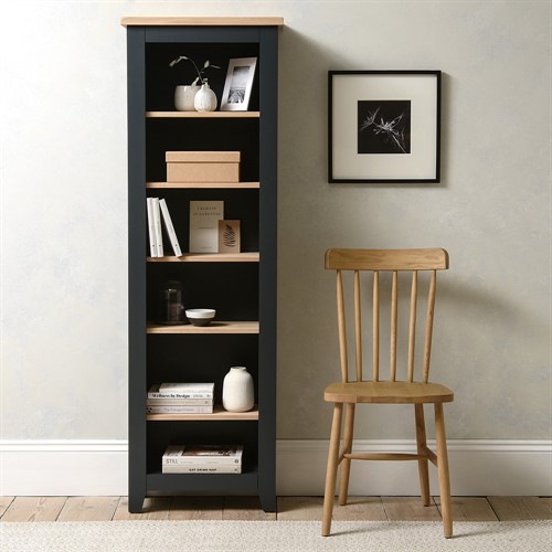 Chester Charcoal Slim Bookcase