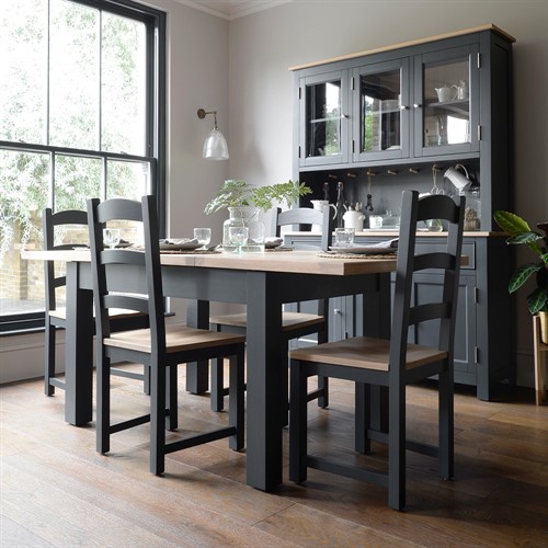 Chester Charcoal 132-162-192cm Ext. Dining Table