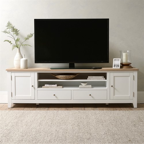 Chester Pure White XXL TV Stand up to 90"