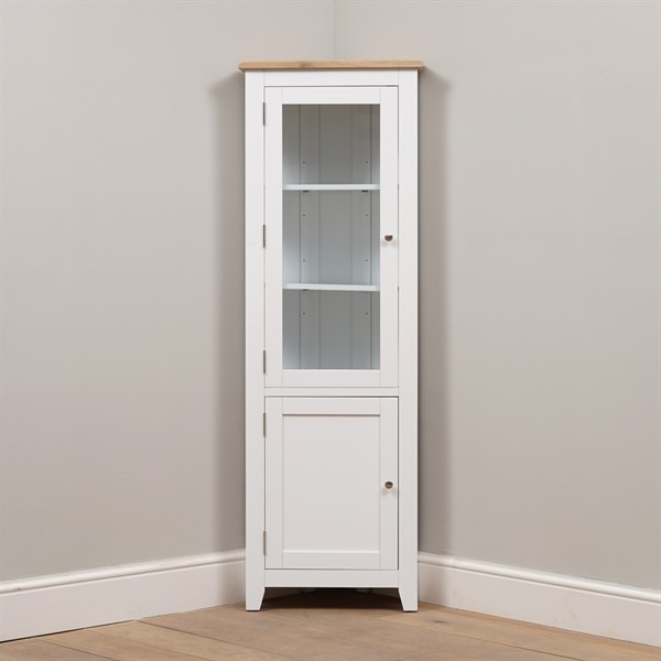 Chester Pure White Corner Display The Cotswold Company