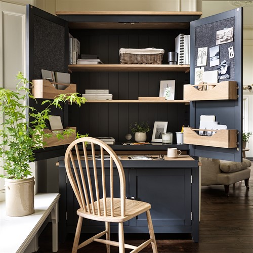 Chester Charcoal Hideaway Workstation