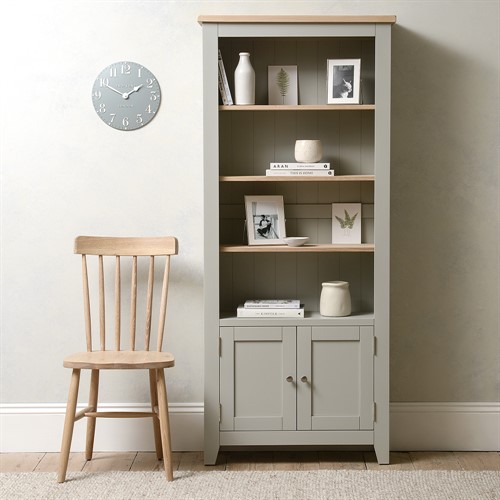 Chester Dove Grey Alcove Display Cabinet