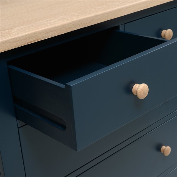 Chester Midnight Blue 10 Drawer Chest - The Cotswold Company