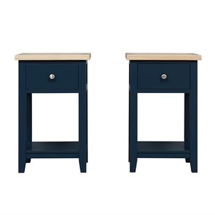 Chester Midnight Blue Set of 2 Nightstands
