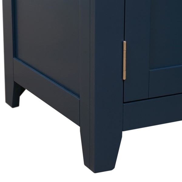 Chester Midnight Blue Corner Desk The Cotswold Company