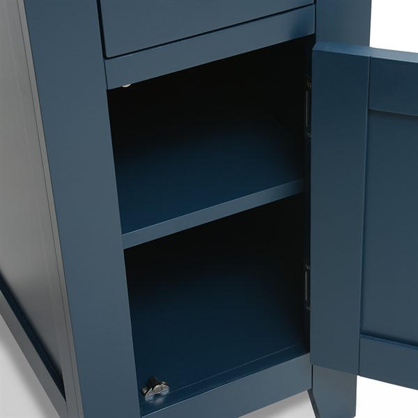 Chester Midnight Blue Corner Desk - The Cotswold Company