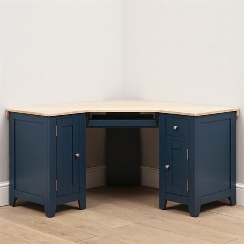 Chester Midnight Blue Corner Desk