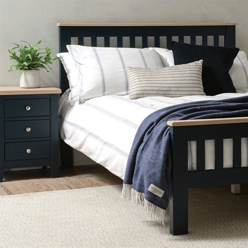 Chester Midnight Blue 4ft 6" Double Bed
