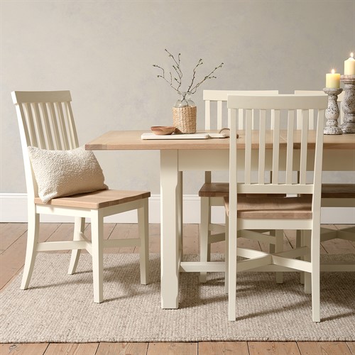 Chester Classic Cream 6-10 Seater Extending Dining Table