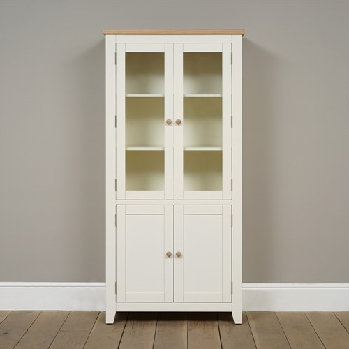 Chester Cream Glass Display Cabinet